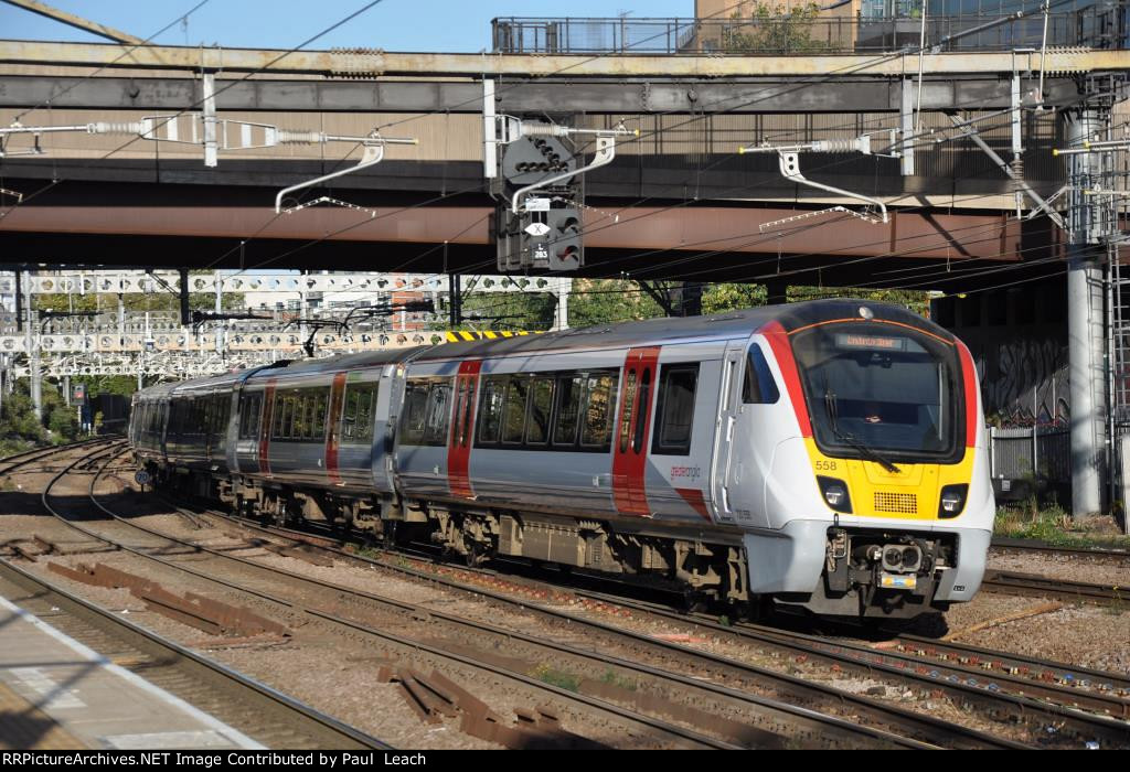 Inbound EMU's roll into the station